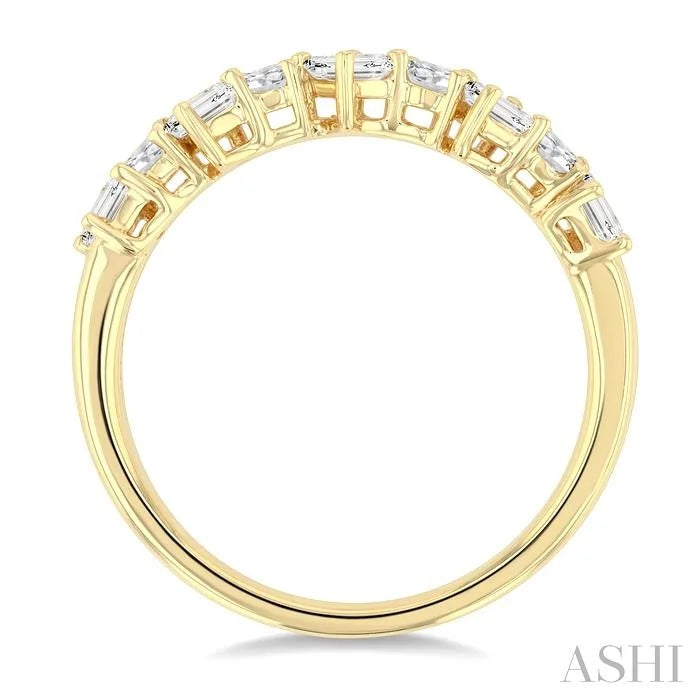 Emerald Shape Diamond Fashion Band