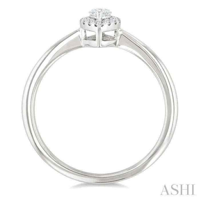 Marquise Shape Halo Diamond Fashion Ring