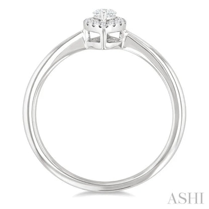 Marquise Shape Halo Diamond Fashion Ring