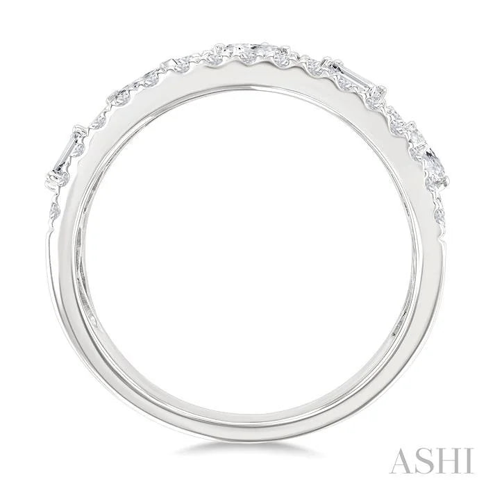 Bold Mixed Shape Diamond Fashion Band