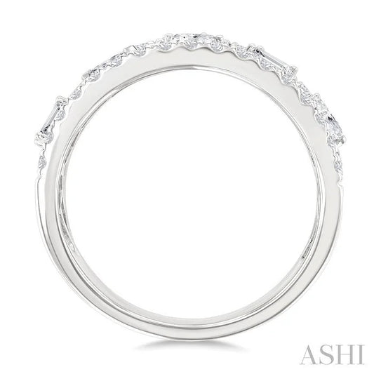 Bold Mixed Shape Diamond Fashion Band