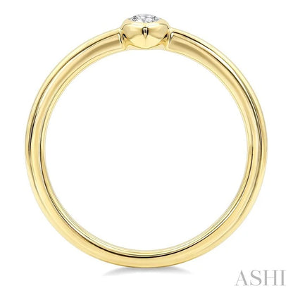 Marquise Shape Bezel Set Diamond Fashion Ring