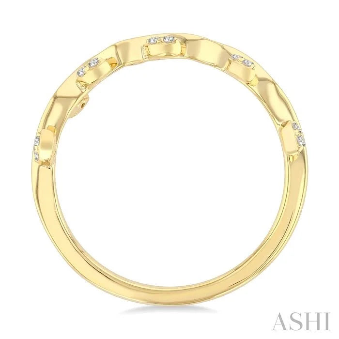 Leaf Stackable Diamond Fashion Band