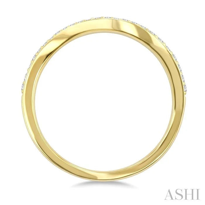Wave Pave-Set Diamond Fashion Ring