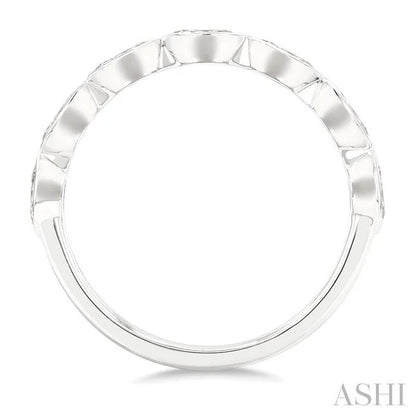 Marquise Shape East-West Bezel Set Diamond Fashion Band