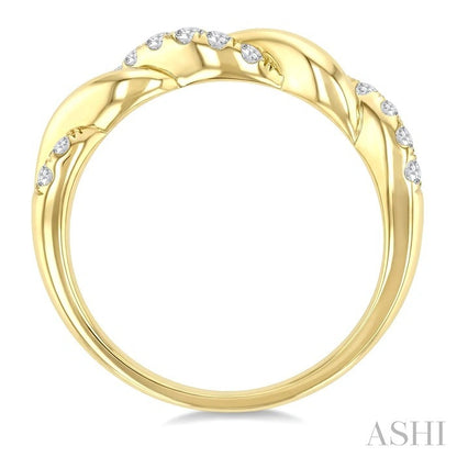 Twisted Diamond Fashion Band