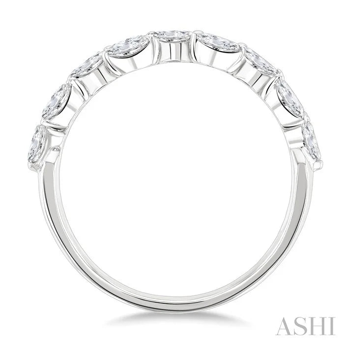 Marquise Shape Scatter Diamond Fashion Band
