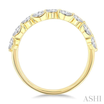 Marquise Shape Scatter Diamond Fashion Band