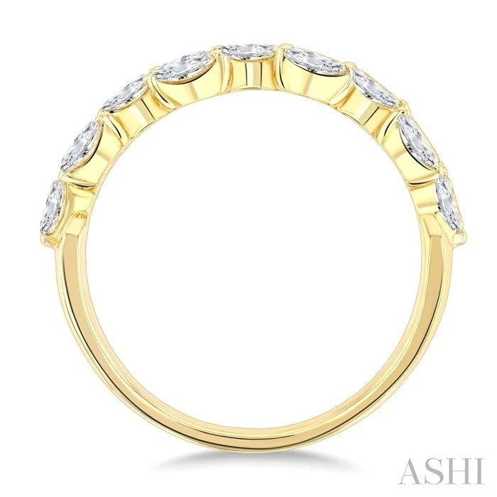 Marquise Shape Scatter Diamond Fashion Band