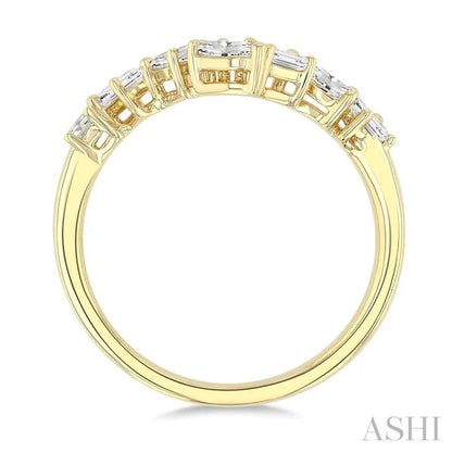 Chevron Mixed Shape Diamond Fashion Band