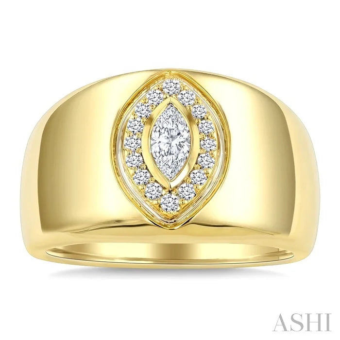 Aeris Gold Marquise Shape Diamond Fashion Ring