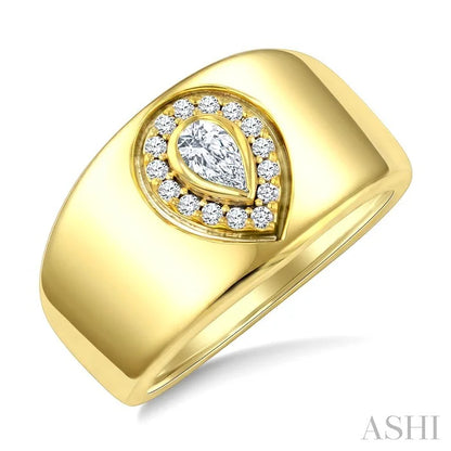 Aeris Gold Pear Shape Diamond Fashion Ring