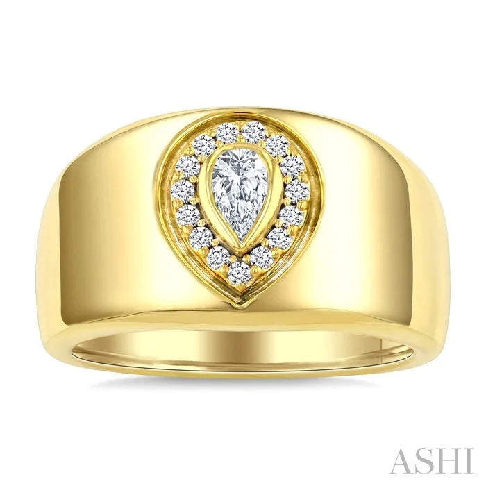 Aeris Gold Pear Shape Diamond Fashion Ring
