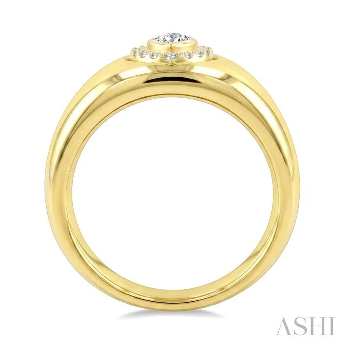 Aeris Gold Pear Shape Diamond Fashion Ring
