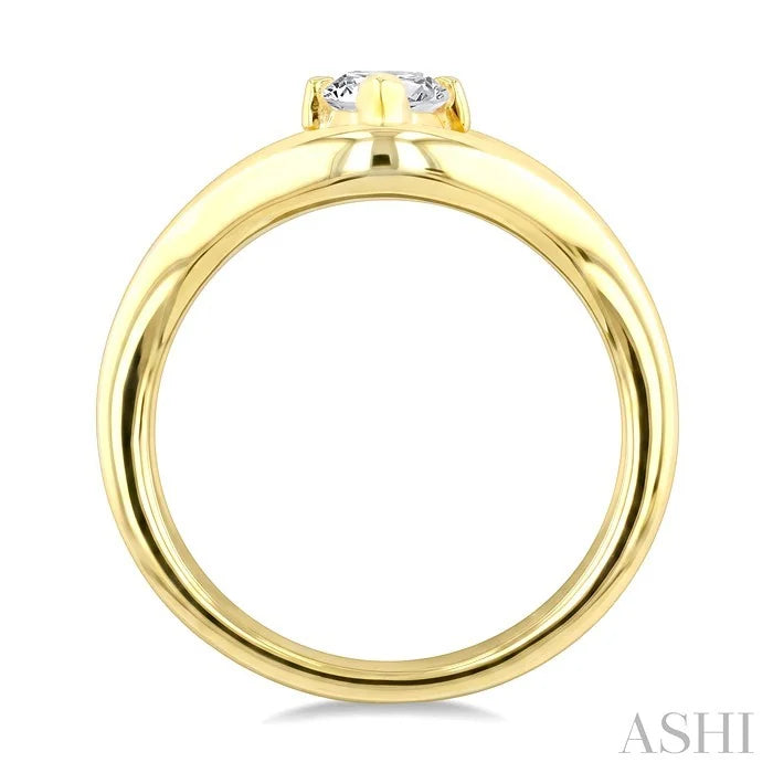Aeris Gold Marquise Shape Diamond Solitaire Ring