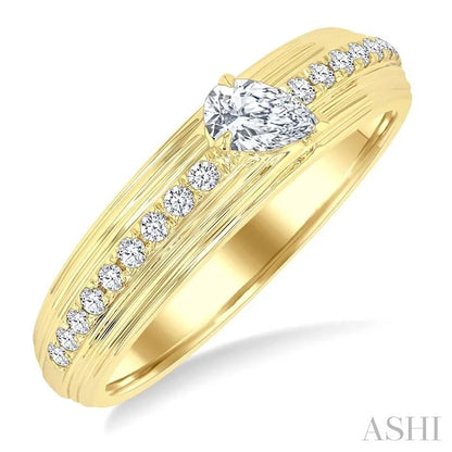 Pear Shape Diamond Fashion Band