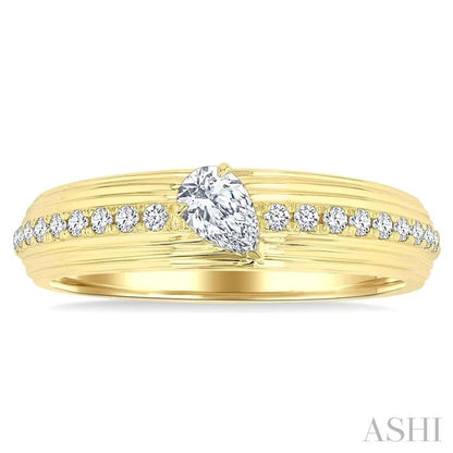 Pear Shape Diamond Fashion Band