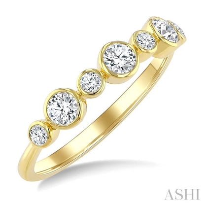 Round Shape Bezel Diamond Fashion Band