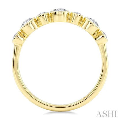 Round Shape Bezel Diamond Fashion Band