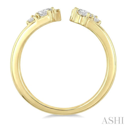 Mixed Shape Diamond Fashion Wide Band