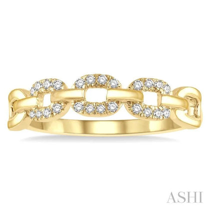 Paperclip Diamond Fashion Ring