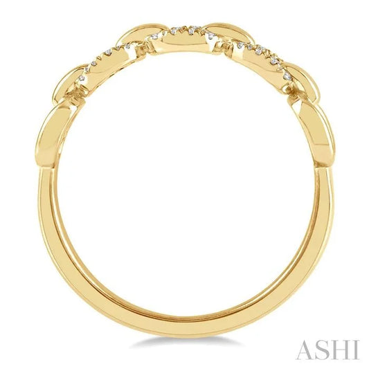 Paperclip Diamond Fashion Ring