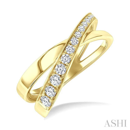 Criss Cross Diamond Fashion Ring