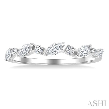 Marquise Shape Scatter Diamond Fashion Band