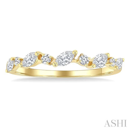 Marquise Shape Scatter Diamond Fashion Band