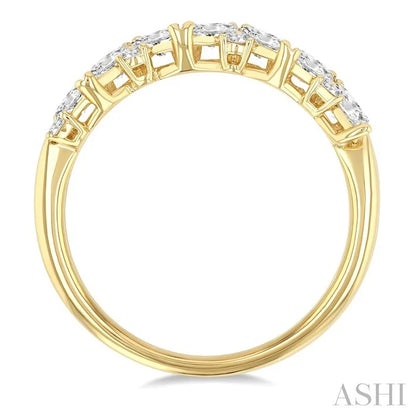 Scatter Zig-Zag Diamond Fashion Band