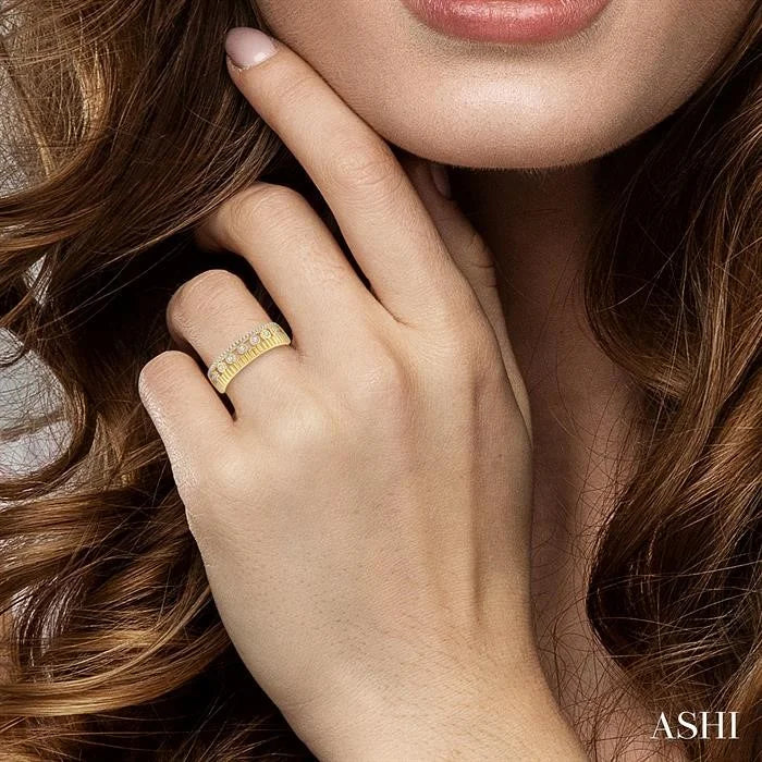 Bezel Layered Diamond Fashion Ring