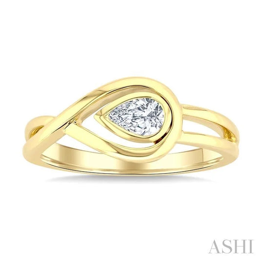 Pear Shape Diamond Fashion Ring