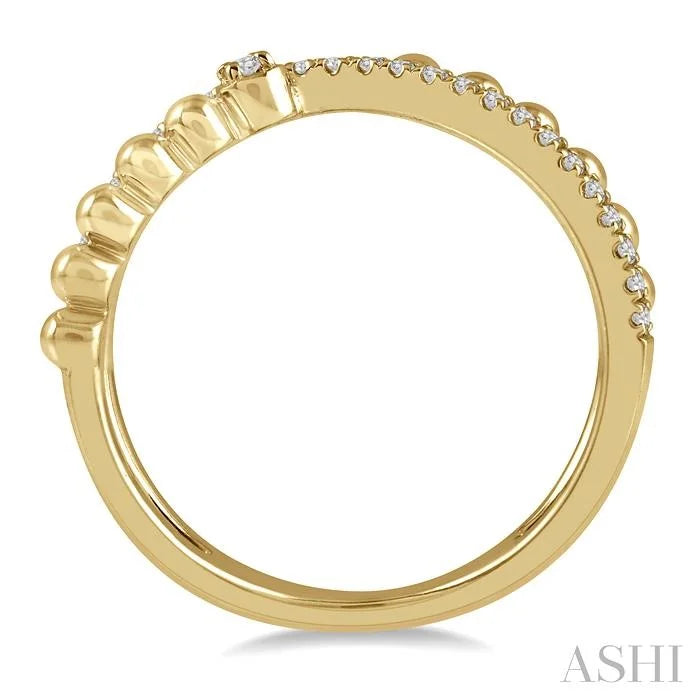 Bead Bijoux Criss Cross Diamond Fashion Ring