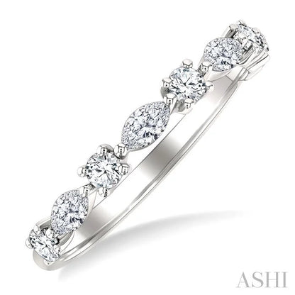 Marquise Shape Scatter Diamond Fashion Band