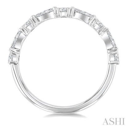 Marquise Shape Scatter Diamond Fashion Band