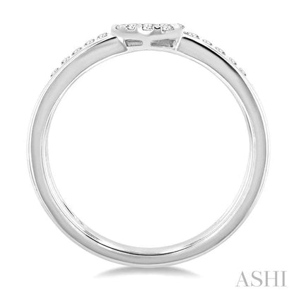 Pear Shape Double Row East-West Lovebright Diamond Fashion Ring