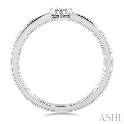 Round Shape Double Row Lovebright Diamond Fashion Ring
