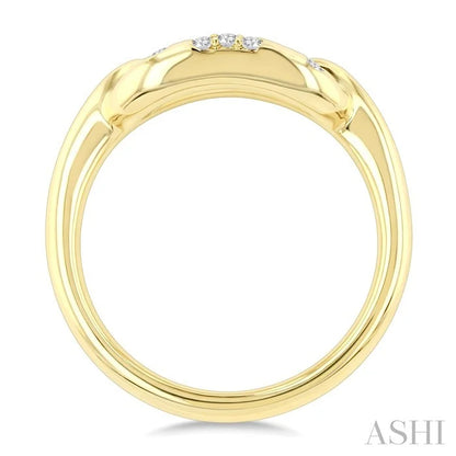 Aeris Gold Paperclip Mosaic Diamond Fashion Ring
