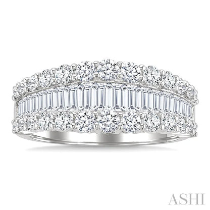 Baguette Diamond Fashion Band