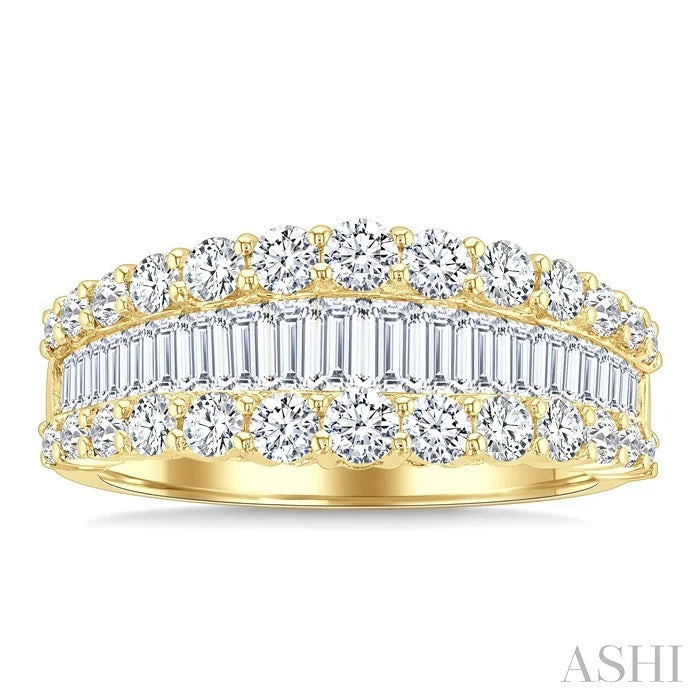 Baguette Diamond Fashion Band
