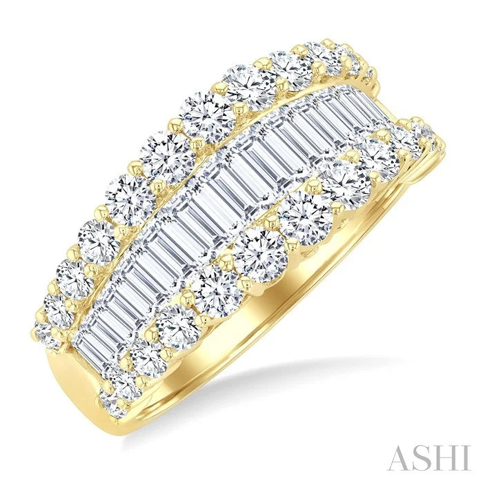 Baguette Diamond Fashion Band