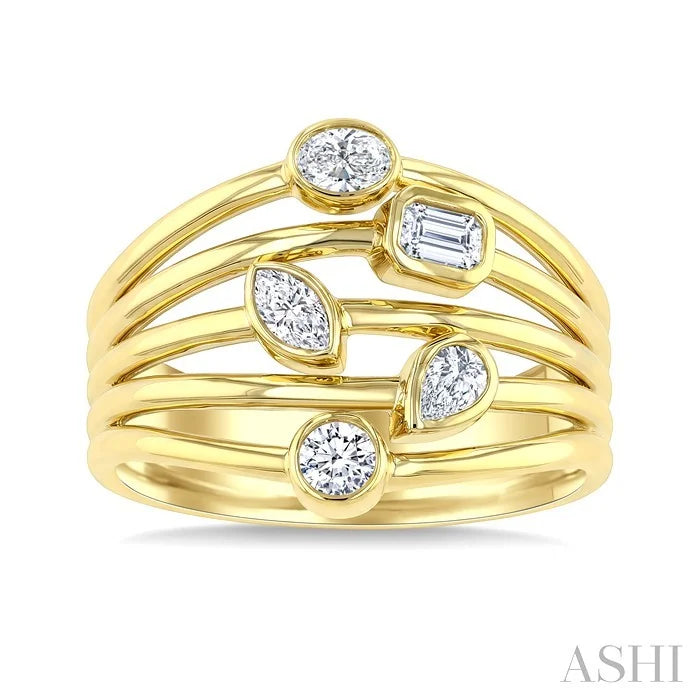 Mixed Shape Diamond Fashion Ring