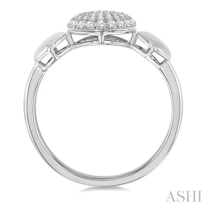 Pave-Set Round Shape Diamond Fashion Ring
