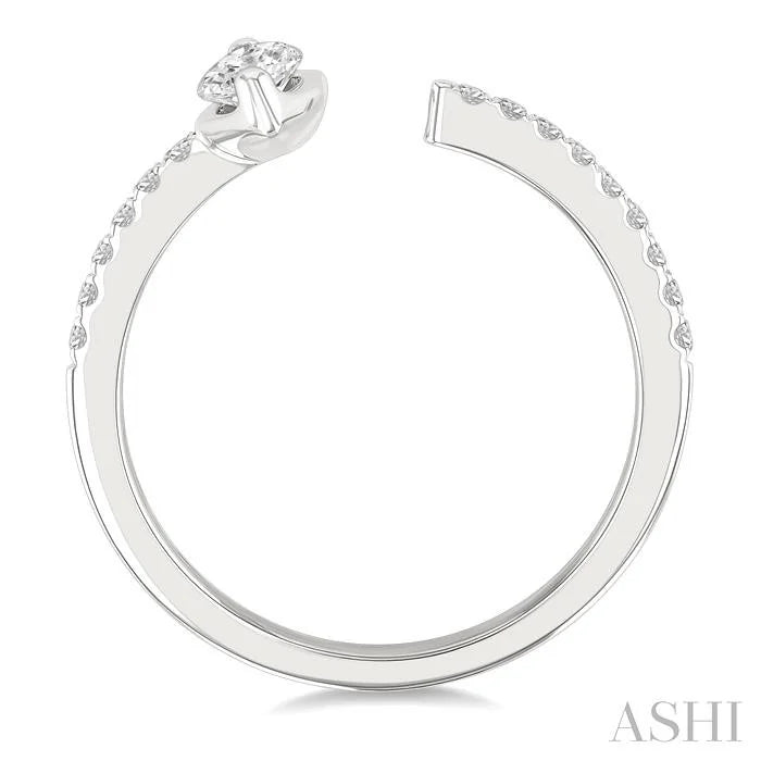 Marquise Shape Diamond Fashion Open Ring