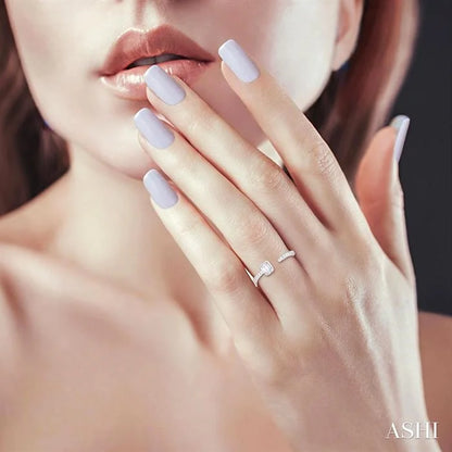 Emerald Shape Diamond Fashion Open Ring