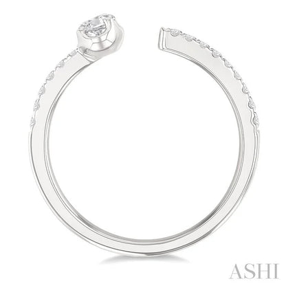 Oval Shape Diamond Fashion Open Ring