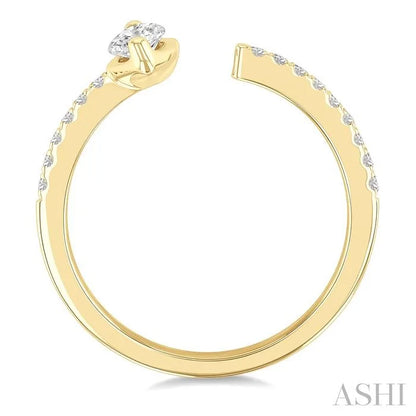 Marquise Shape Diamond Fashion Open Ring