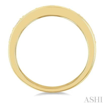 Mixed Shape Diamond Fashion Wide Band