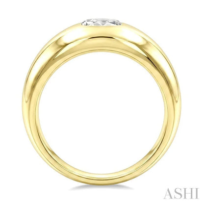 Aeris Gold Oval Shape East-West Diamond Fashion Ring