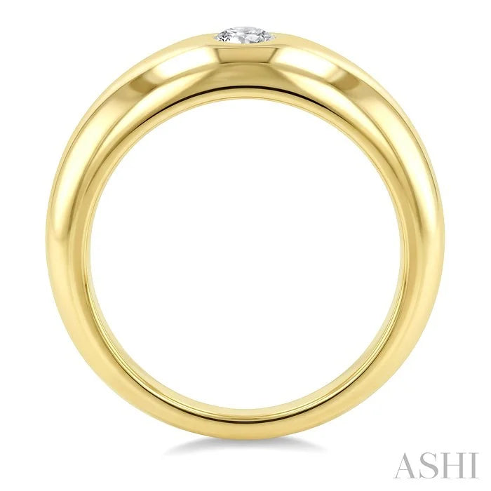 Aeris Gold Round Shape Diamond Fashion Ring